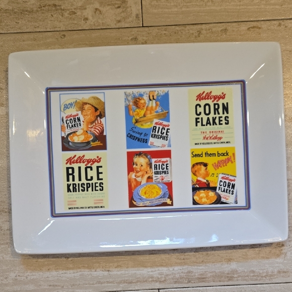 Kelloggs Other - Kellogg's Vintage 2005 100'th Anniversary Cereal Design Serving Tray/Plate